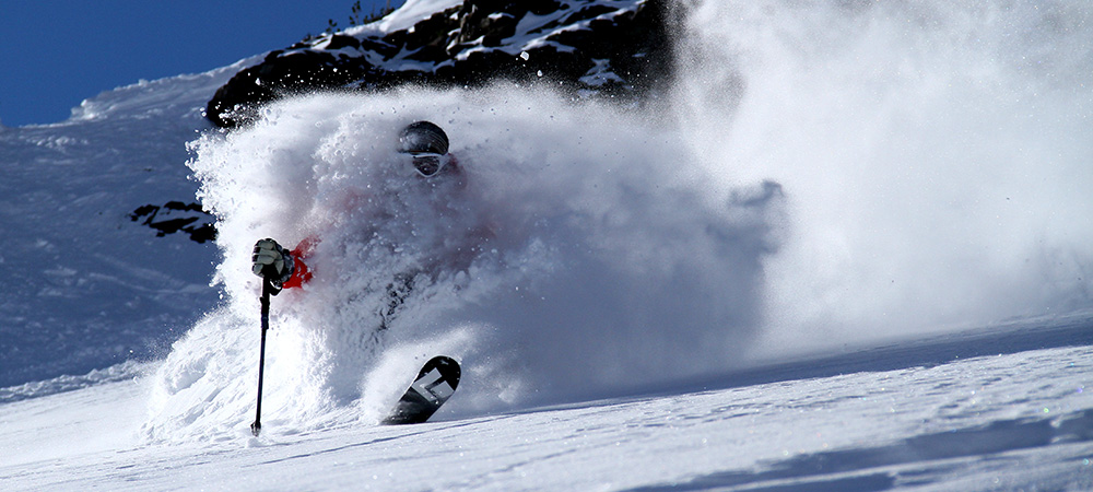 Powder skiing